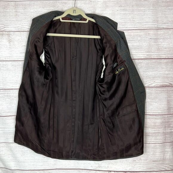 Pierre Cardin Glen Check Houndstooth Sport Coat Blazer 2 Button - Picture 6 of 10